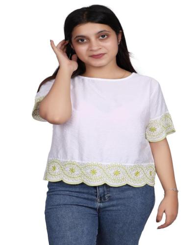 EMBROIDERY TOP FREE SIZE