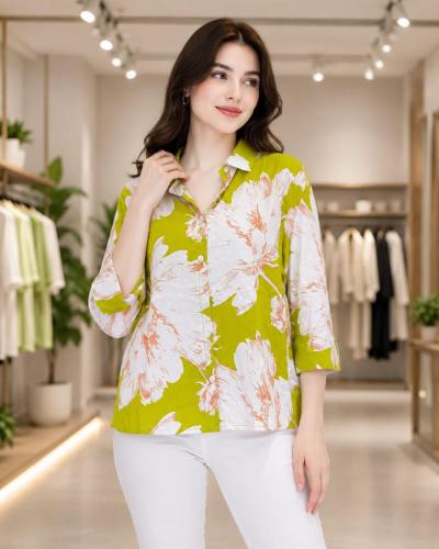 Floral Printed Casual Shirt For Women