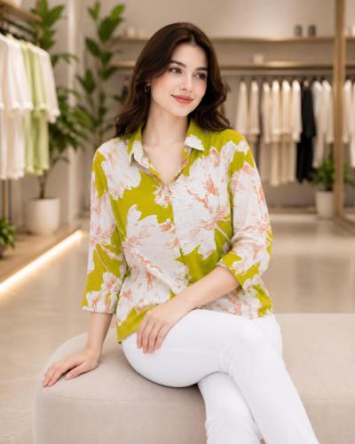 Floral Printed Casual Shirt For Women