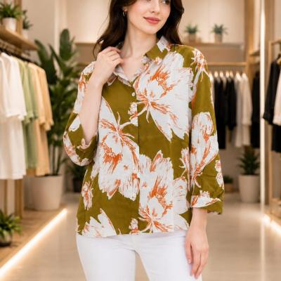 Floral Printed Casual Shirt For Women